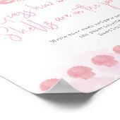 Guess how many shells baby shower game poster ポスター (角)