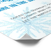 Guess How Many Snowballs Winter Baby Shower ポスター (角)