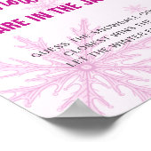 Guess How Many Snowballs Winter Baby Shower ポスター (角)