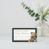 Guess How Many Teddy Grahams Baby Shower Game エンクロージャーカード (スタンド正面)