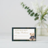 Guess How Many Teddy Grahams Baby Shower Game エンクロージャーカード (スタンド正面)