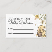 Guess How Many Teddy Grahams Baby Shower Game エンクロージャーカード (正面)