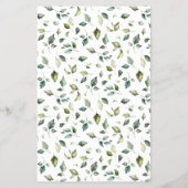 Guess Right Price Bear Greenery Baby Showerゲーム チラシ (裏面)