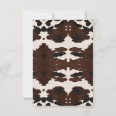 Guess the Age Bridal Shower Boho Wild Floral game 招待状 (裏面)