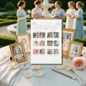 Guess the Age Bridal Shower Fancy game card 招待状