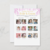 Guess the Age Bridal Shower Pink game 招待状 (正面)