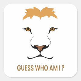 Guess The Animal – Lion | King of the Jungle スクエアシール