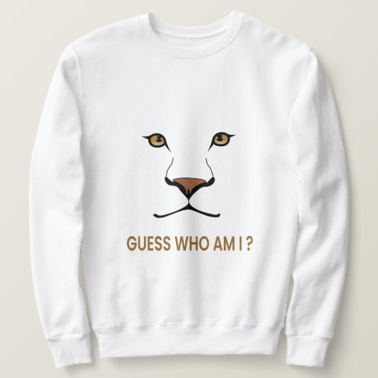 Guess the Animal: Lioness | Minimal Queen スウェットシャツ (デザイン正面)