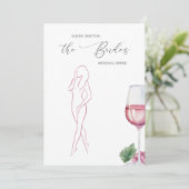 Guess The Dress Vino before Vows Bridal Game 招待状 (スタンド正面)