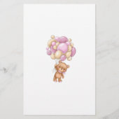 Guess the Price Bear Balloons Baby Shower Game (裏面)