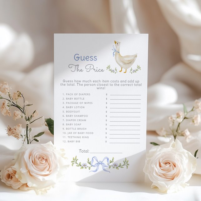 Guess the price Blue Goose baby shower game (クリエイターアップロード済み)