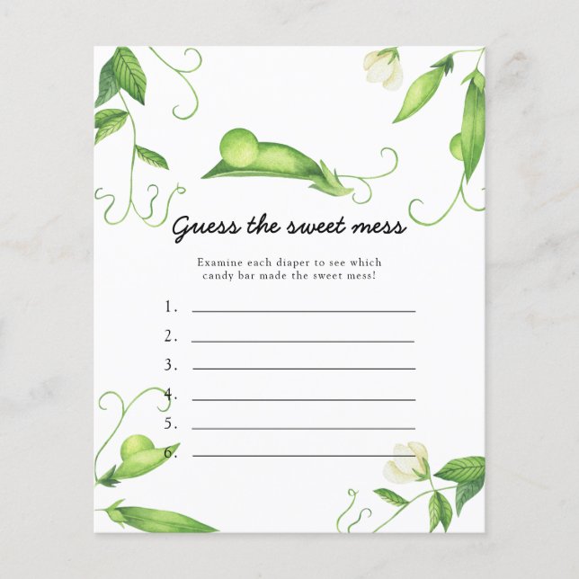 Guess the Sweet Mess game - Little pea (正面)