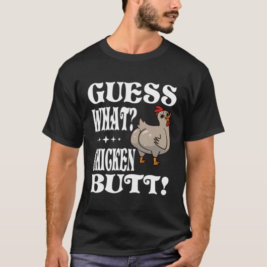 Guess Wチキンお尻農家鶏 Tシャツ (正面)