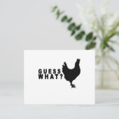 Guess What Chickenお尻Tシャツ.png ポストカード (スタンド正面)