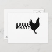 Guess What Chickenお尻Tシャツ.png ポストカード (正面/裏面)