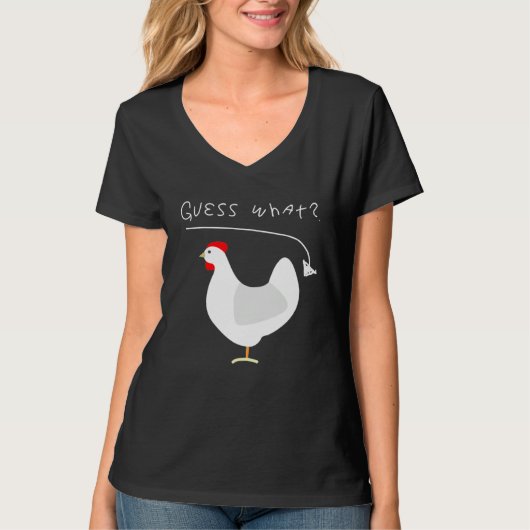 Guess what chicken butt farmers tシャツ (正面)