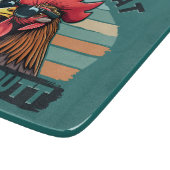 Guess What Chicken Butt Funny Retro Rooster カッティングボード (角)