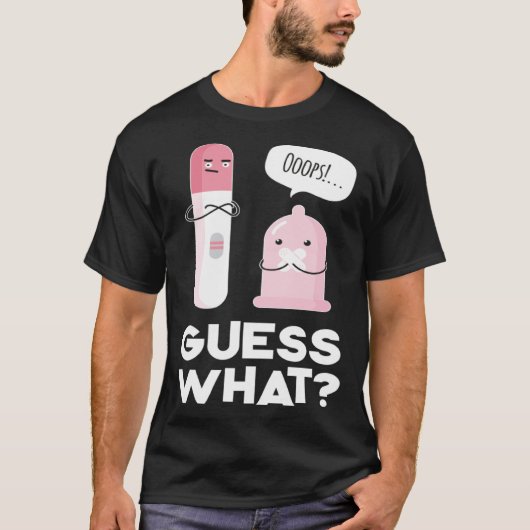 Guess what Pregnancy Announcement & Pregnancy Tes Tシャツ (正面)
