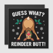 Guess What Reindeer Butt Christmas Joke (正面/裏面)