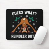 Guess What Reindeer Butt Christmas Joke マウスパッド (マウス)