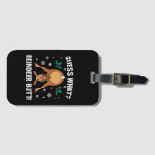 Guess What Reindeer Butt Christmas Joke ラゲッジタグ (正面横)