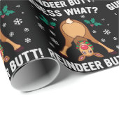 Guess What Reindeer Butt Christmas Joke ラッピングペーパー (ロールコーナー)