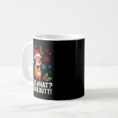Guess What Reindeer Butt Funny Christmas Men Reind コーヒーマグカップ (正面左)