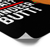 Guess What Reindeer Butt Funny Christmas Men Reind ポスター (角)