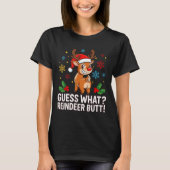 Guess What Reindeer Butt Funny Christmas Men Reind Tシャツ (正面)