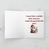 Guess What, Rudolph? カード (内部)