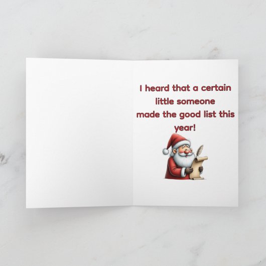 Guess What, Rudolph? カード (内部)