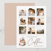 Guess where the Coffee Destination Bridal Shower ノートカード (正面/裏面)