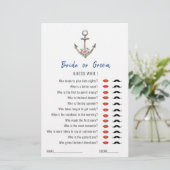 'Guess Who'いかり航海のブライダルシャワーゲーム (スタンド正面)