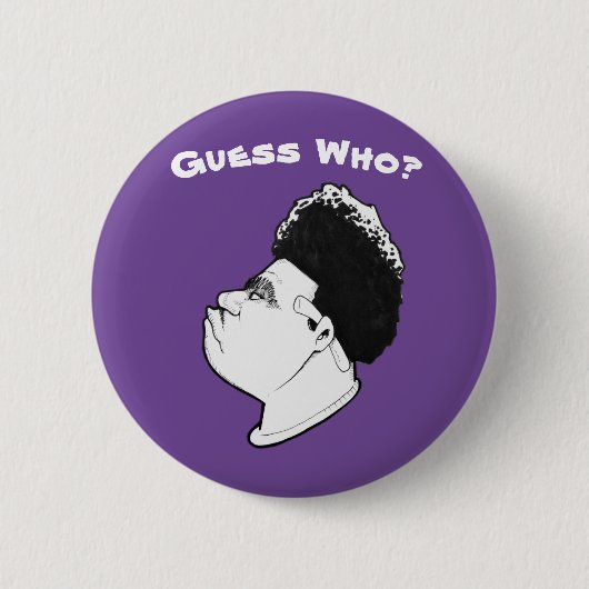 「Guess Who」ボタン 缶バッジ (正面)