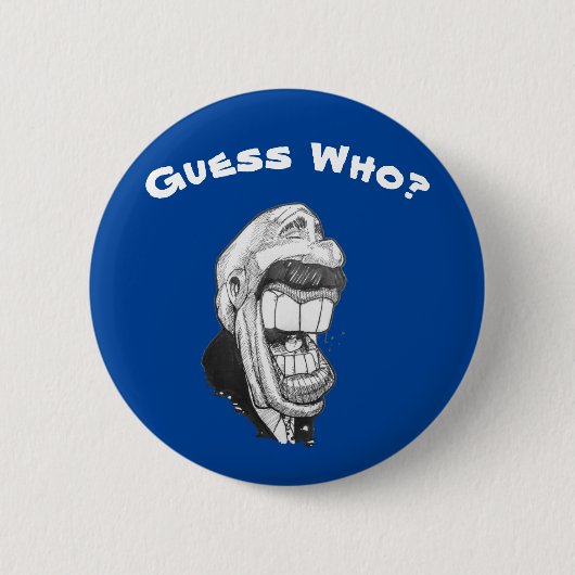 「Guess Who」ボタン 缶バッジ (正面)