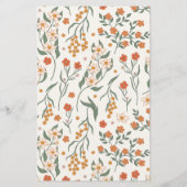 Guess Who Bride or Groom Floral Bridal Shower Game (裏面)