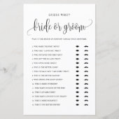 Guess Who Bride or Groom He Said She Said Game (正面)