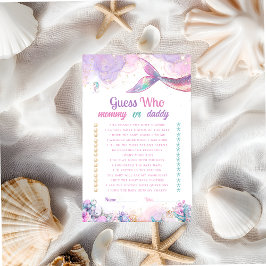 Guess Who Mommy Daddy Mermaid Game