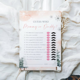 Guess Who, Mommy or Daddy – ベビーシャワーゲーム