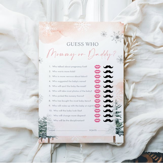 Guess Who, Mommy or Daddy – ベビーシャワーゲーム (クリエイターアップロード済み)