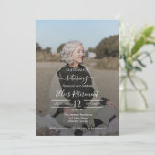 Guess Who Retired Female Script Photo Invitation 招待状 (スタンド正面)