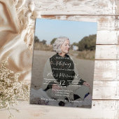 Guess Who Retired Female Script Photo Invitation 招待状