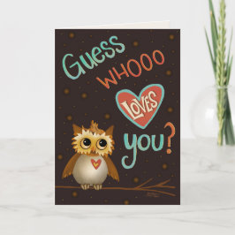Guess Whooo Loves You Cute Kids Inspiration Card カード