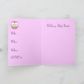 Guess Whooo's Turning One? 招待状 (内部)