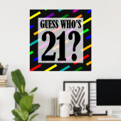 Guess Who's 21 Birthday Party Poster ポスター (ホームオフィス)