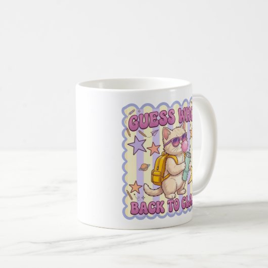 Guess Who's Back Cat Mugs コーヒーマグカップ (正面右)