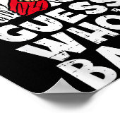 Guess Whos Back Jesus Easter Funny Religious Men W ポスター (角)