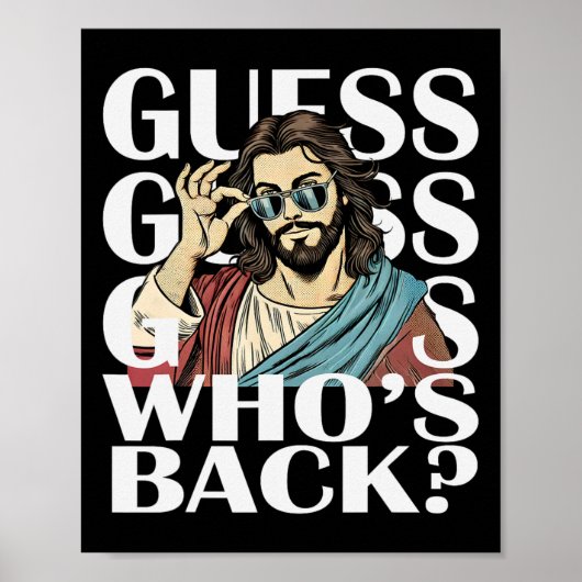 Guess Whos Byck Jesus Easter Tee宗教的なカトリック ポスター (正面)