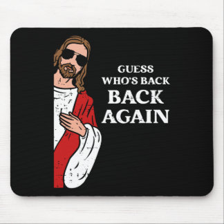 Guess Who's Ck Ck Again Easter Day Jesus Funny Chr マウスパッド