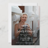 Guess Who's Retiring? Female Photo Invitation 招待状 (正面)